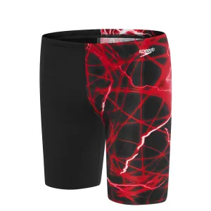 SPEEDO BOYS SCHOOL COLOURS JAMMERS BLACK RED