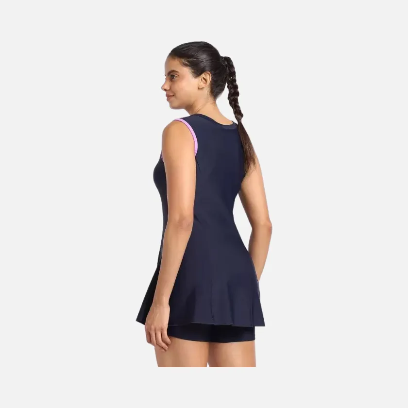 Speedo Closedback With Boyleg Women's Swim dress -True navy/Sweet Purple