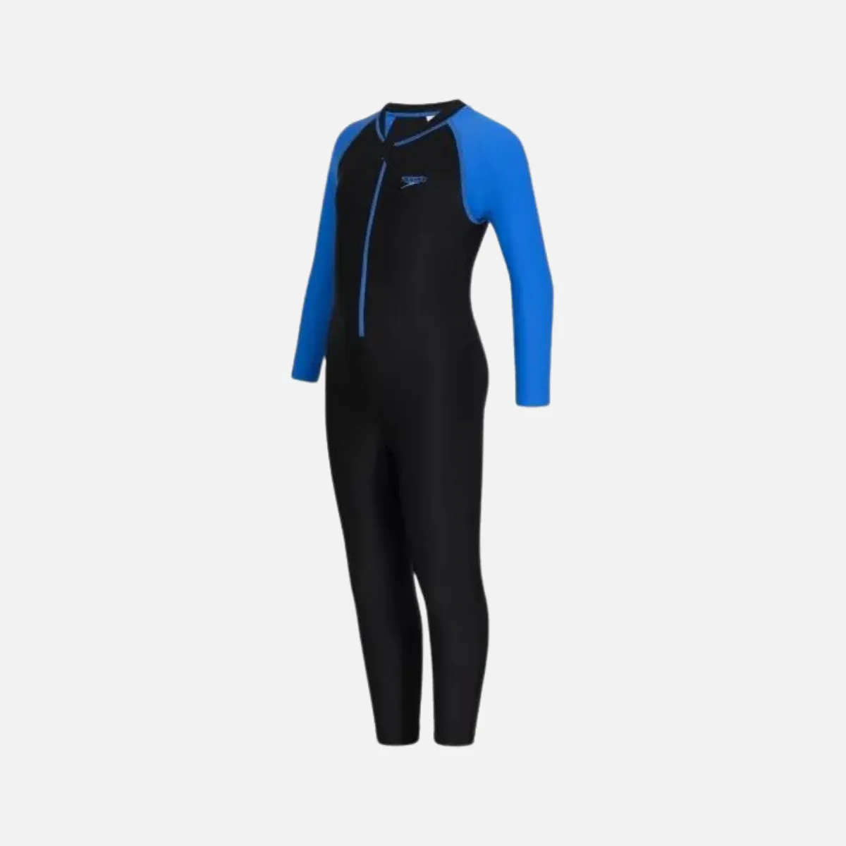 Speedo Color Block All In 1 Kids Boy Swim Suit -Black/Blue