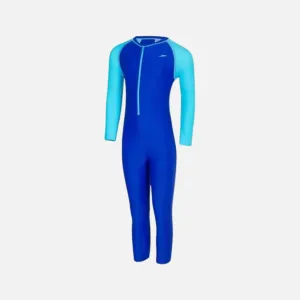 Speedo Color Block All In 1 Kids Boy Swim Suit -Chroma Blue/Aqua Splash