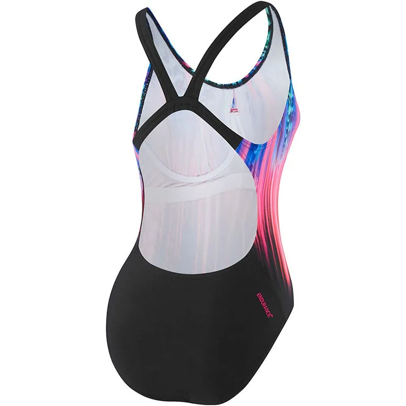 SPEEDO D/DD LEADERBACK 1 PCE MULTICOLOURED