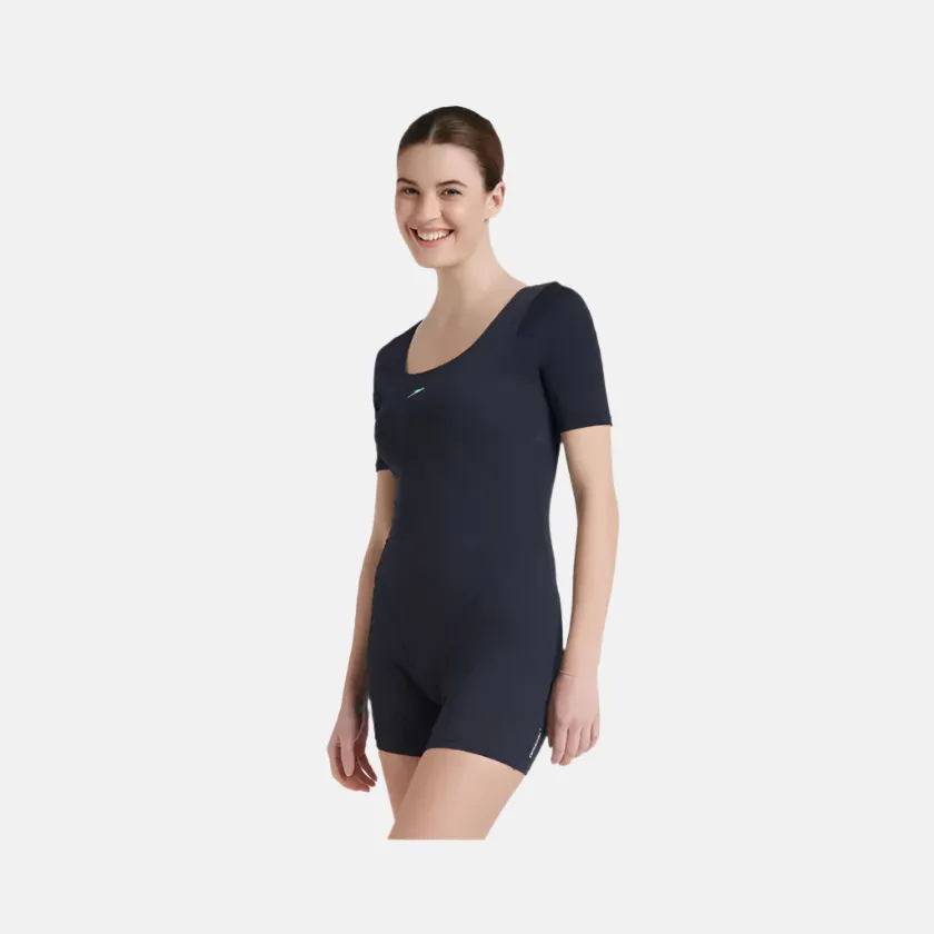 Speedo Endurance  Myrtle Women's Legsuit Swimwear -Truenavy/Marine Blue