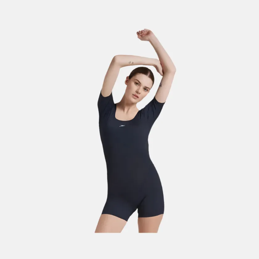 Speedo Endurance  Myrtle Women's Legsuit Swimwear -Truenavy/Marine Blue