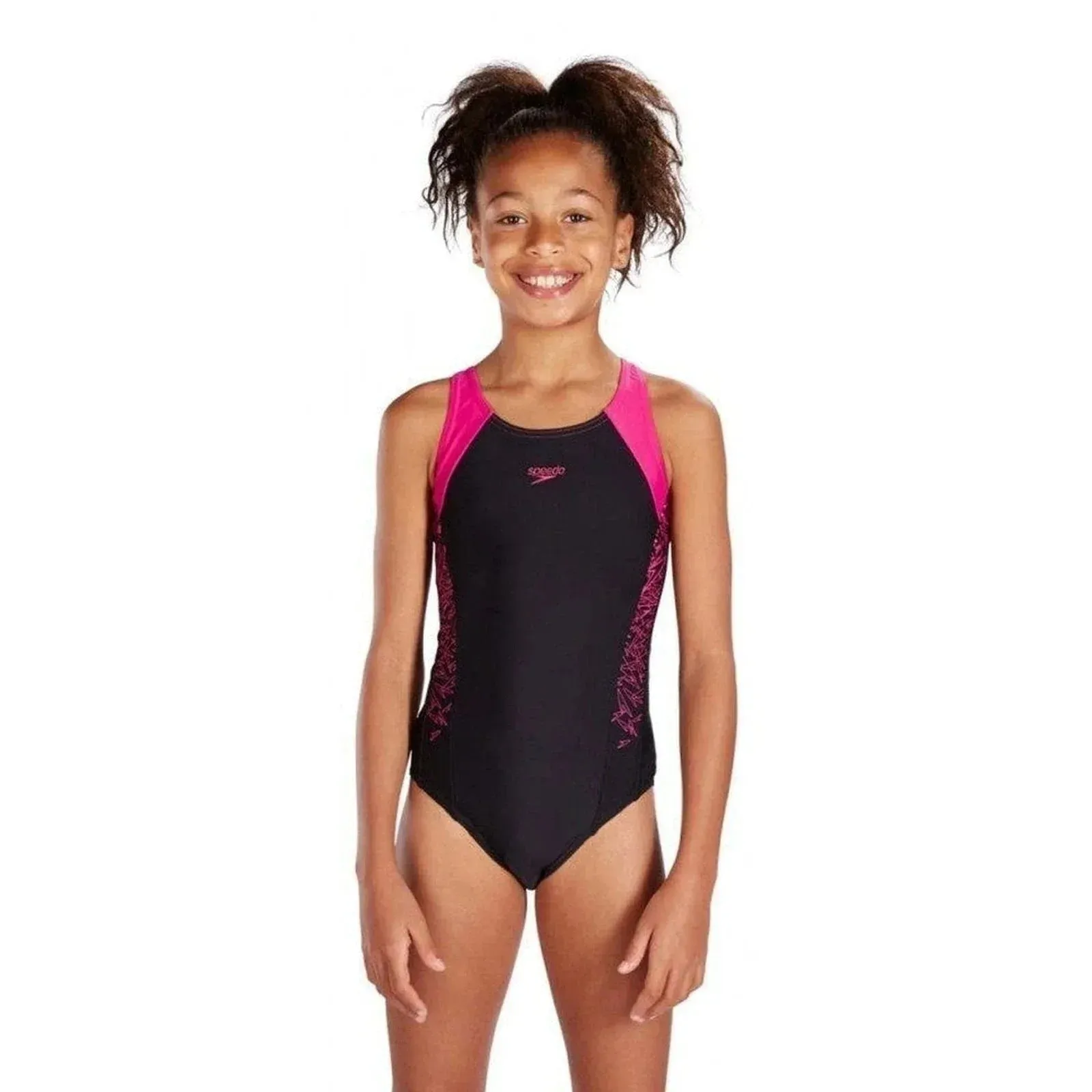 Speedo Girl's Boom Splice Swimsuit - Pink