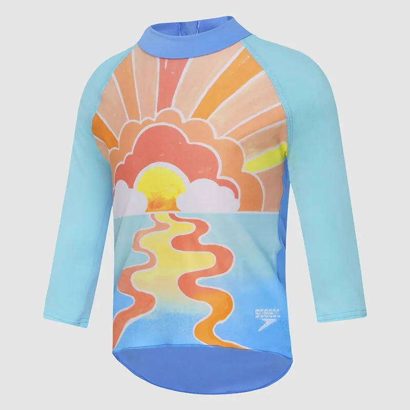 Speedo Girls Long Sleeve Suntop - Here Comes The Sun