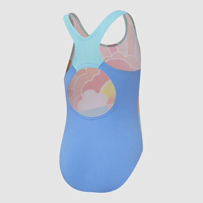 Speedo Girls Racer Back One Piece - Here Comes The Sun
