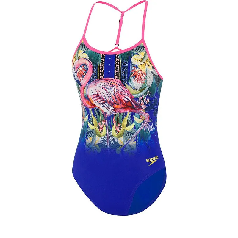 SPEEDO GIRLS Y BACK OP FLAMINGO JUNGLE