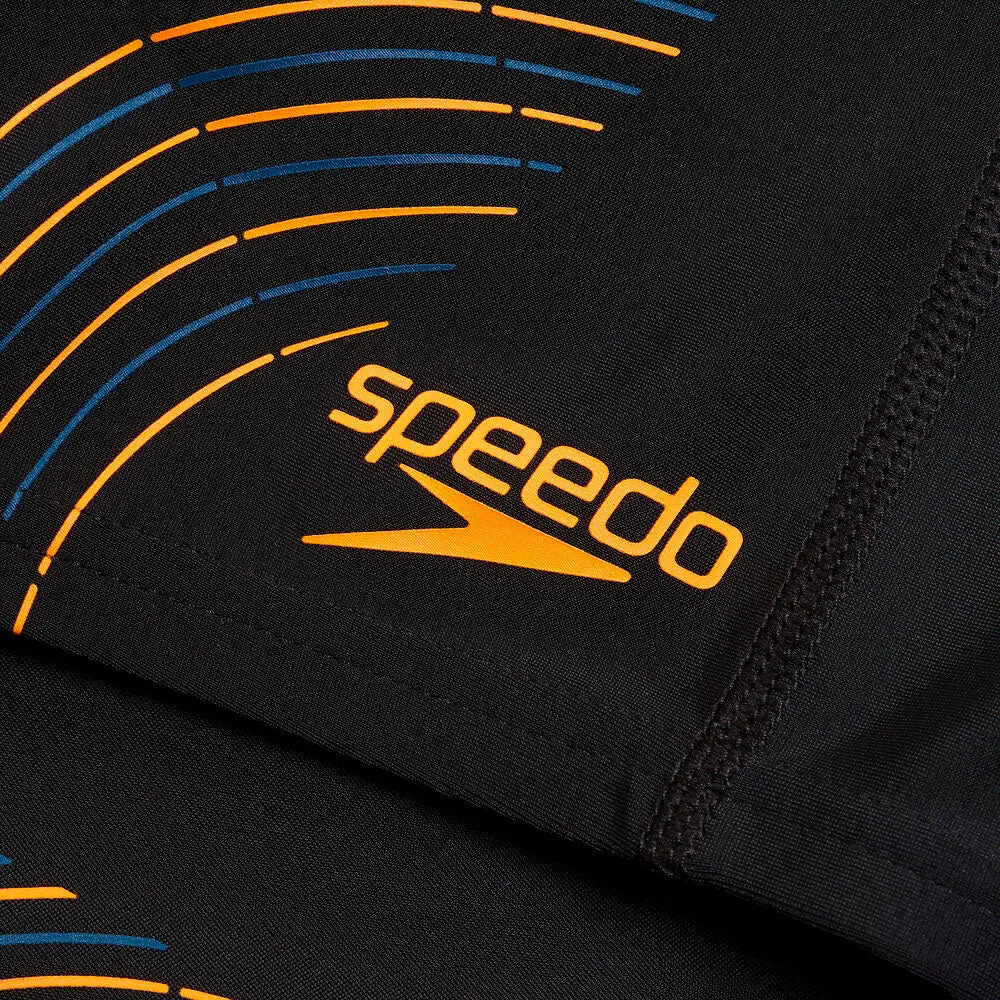 Speedo Mens Duo Logo Print Mid Jammer