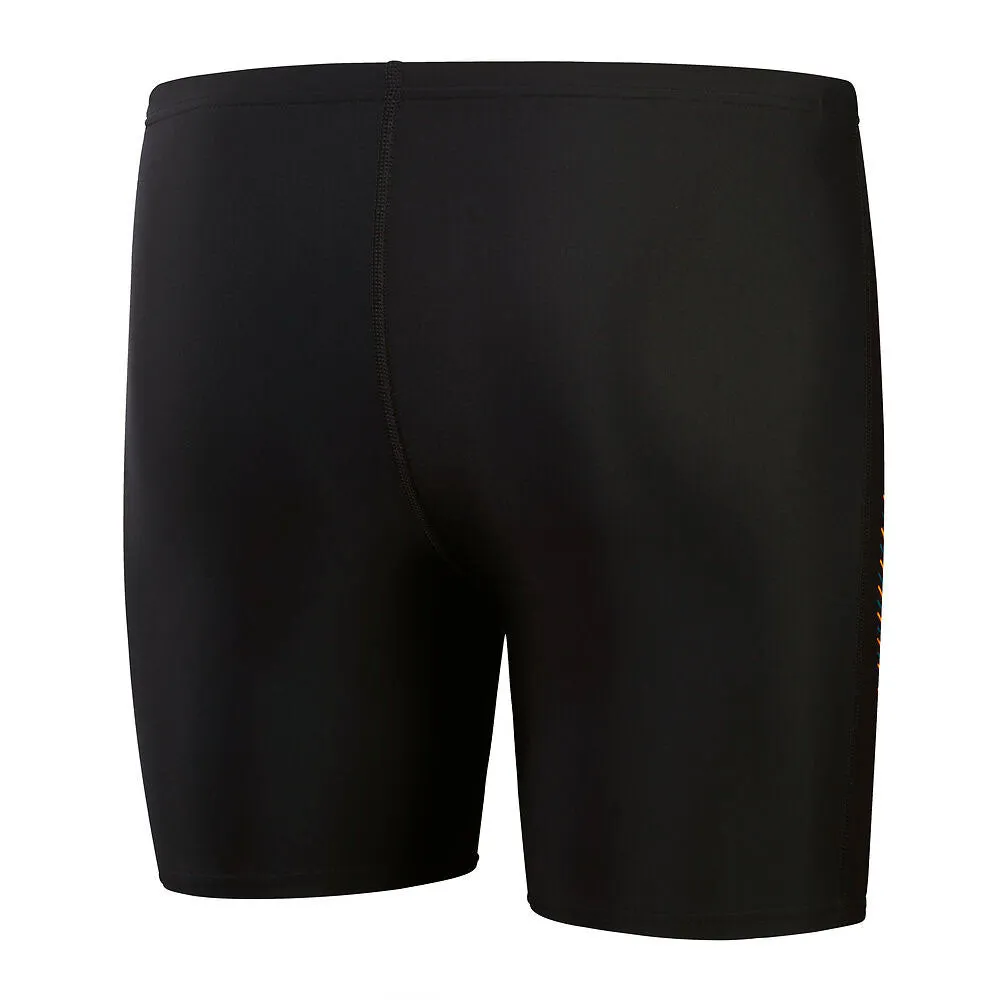 Speedo Mens Duo Logo Print Mid Jammer