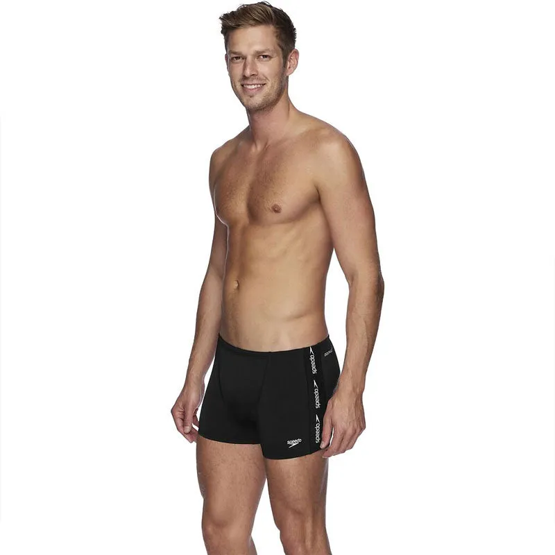 SPEEDO MENS SUPERIORITY AQUASHORT BLACK WHITE