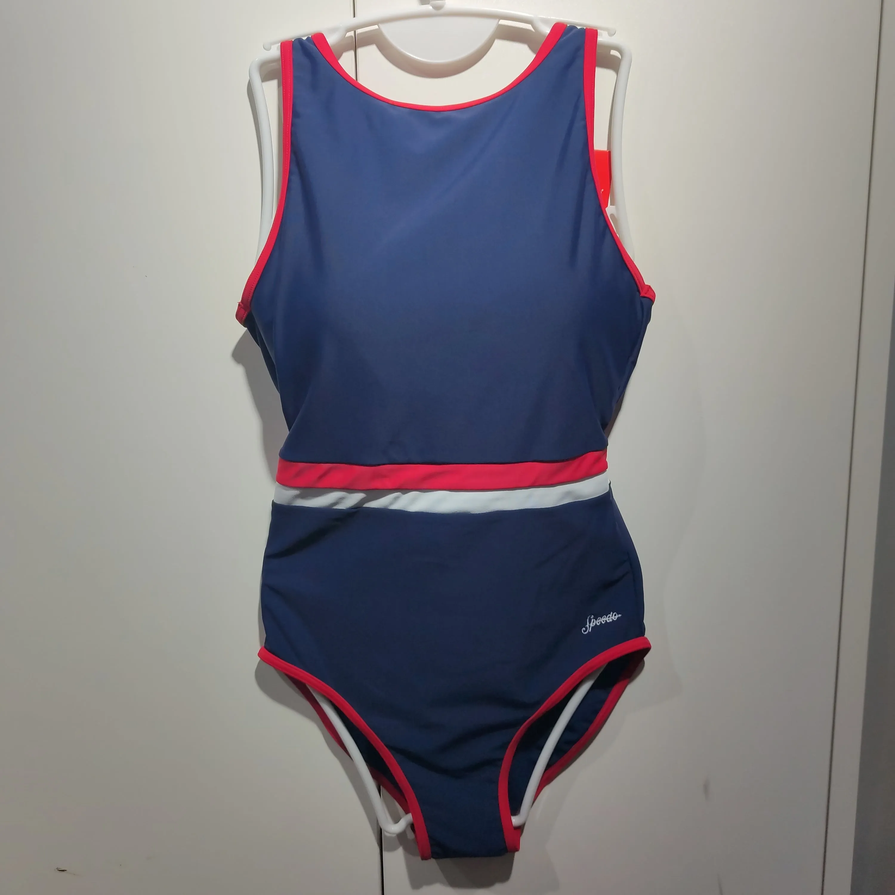 Speedo S20 F High Neck Open Back Swimsuit