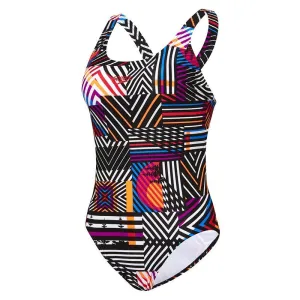 SPEEDO WOMENS BURLEIGH STRIPES UPLIFT LEADERBACK 1PC