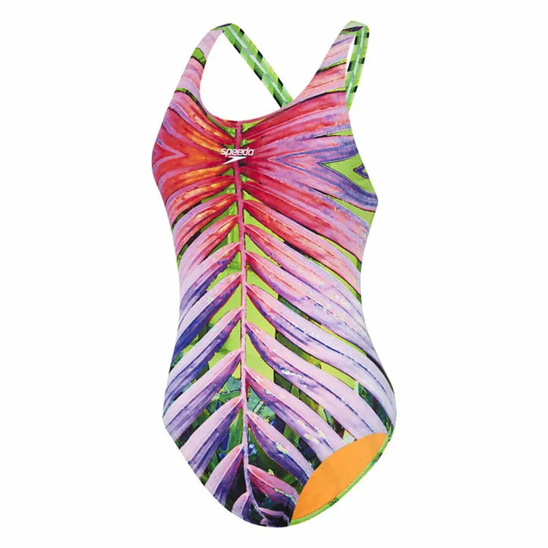 SPEEDO WOMENS GOLDEN PALM LEADERBACK
