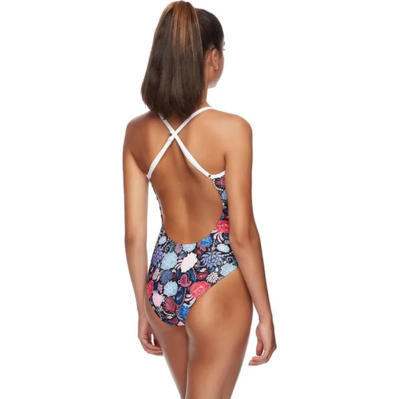 SPEEDO WOMENS HIGH LEG OPEN X BACK ONE PIECE