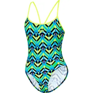 SPEEDO WOMES SURF HIGH LEG SQUAD NEO NEON