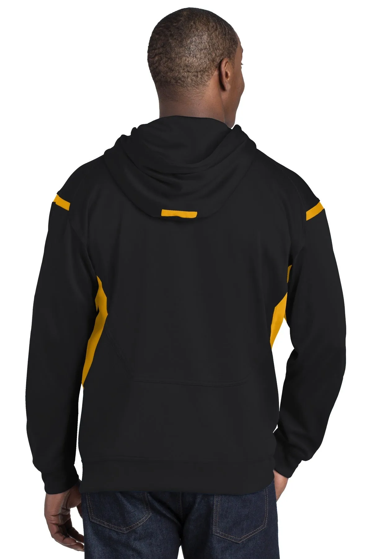 Sport-Tek® Tech Fleece Colorblock Hooded Sweatshirt