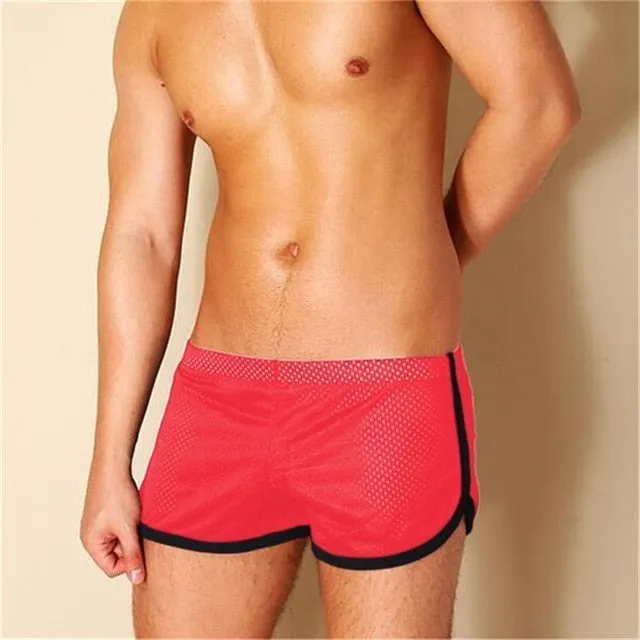 Spring Beach boxers short men pajamas summer transparent Aro sports youth quick dry home Arrow pants Mesh breathable wicking