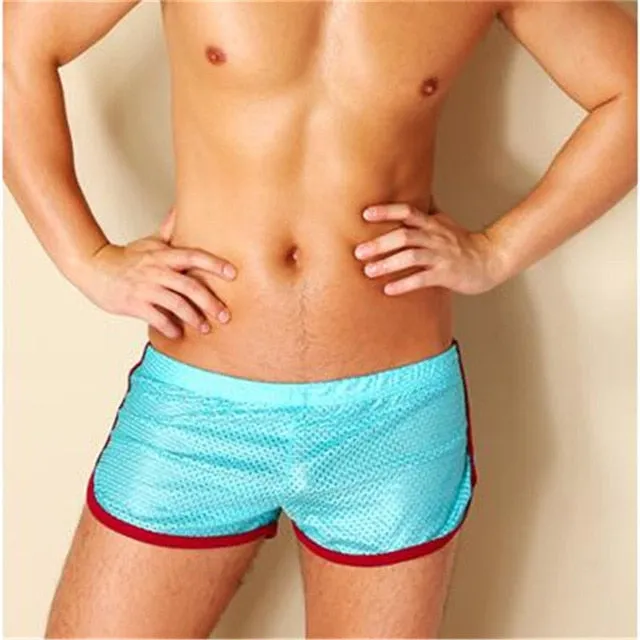 Spring Beach boxers short men pajamas summer transparent Aro sports youth quick dry home Arrow pants Mesh breathable wicking
