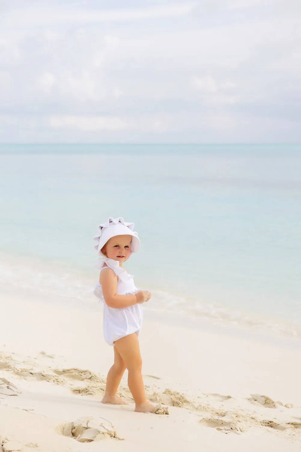 St. Bart's Bubble Bathing Suit - Worth Avenue White