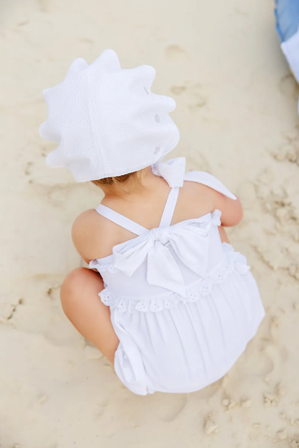 St. Bart's Bubble Bathing Suit - Worth Avenue White