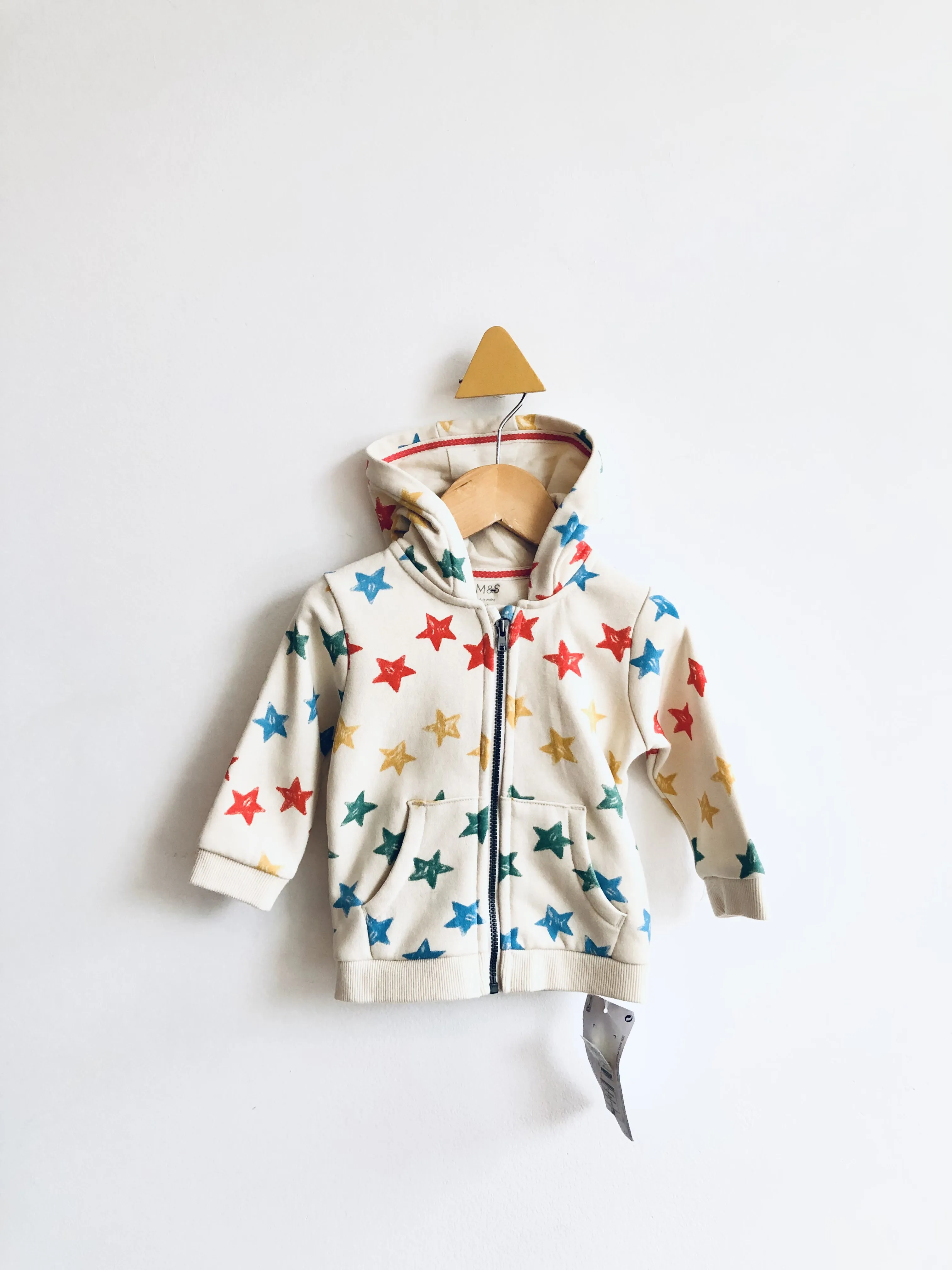 Star Zip-Up Hoodie // 6-9M