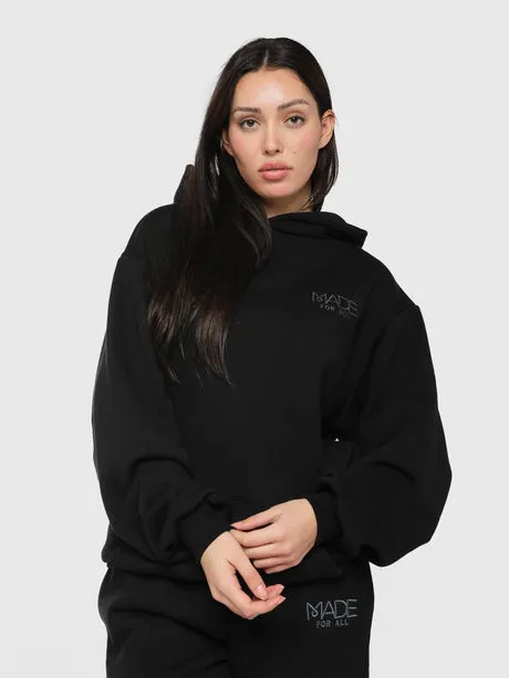 Streetwear Clothing Line: Made for All - Black sweatshirt and jogger Set