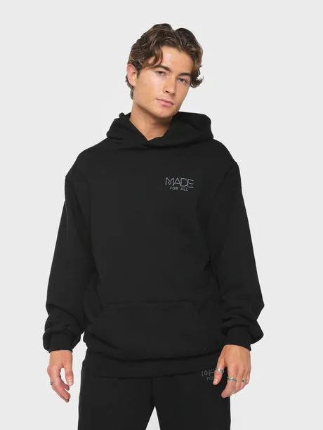 Streetwear Clothing Line: Made for All - Black sweatshirt and jogger Set