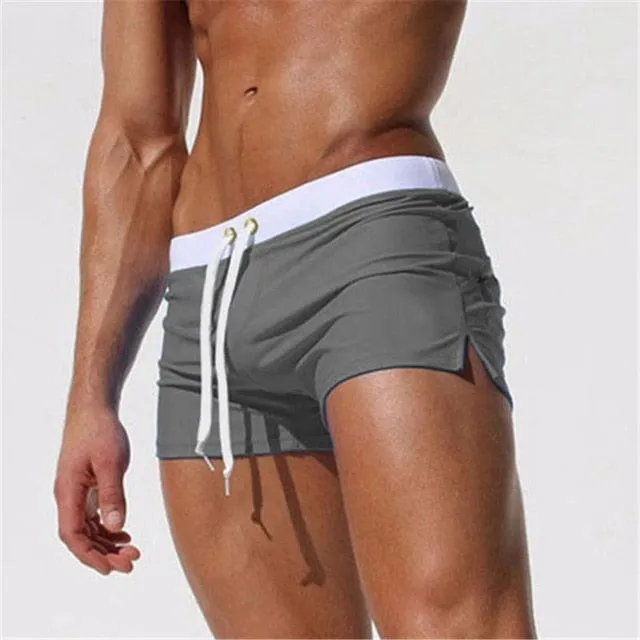 Summer Swimwear Men Breathable Men's Swimsuits Trunks Boxer Briefs Sunga SwimSuits Maillot De Bain Beach Shorts