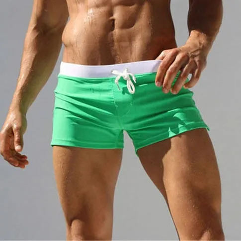 Summer Swimwear Men Breathable Men's Swimsuits Trunks Boxer Briefs Sunga SwimSuits Maillot De Bain Beach Shorts