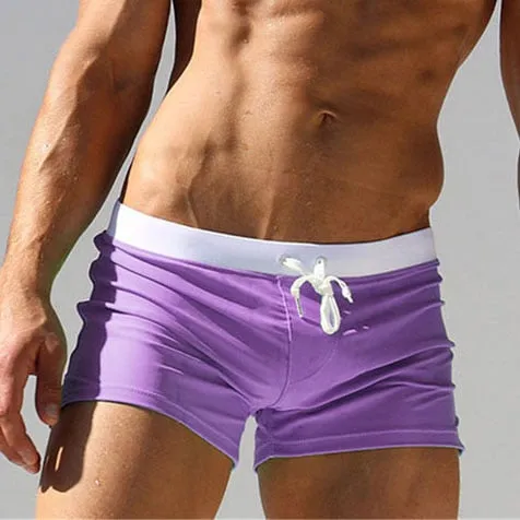 Summer Swimwear Men Breathable Men's Swimsuits Trunks Boxer Briefs Sunga SwimSuits Maillot De Bain Beach Shorts