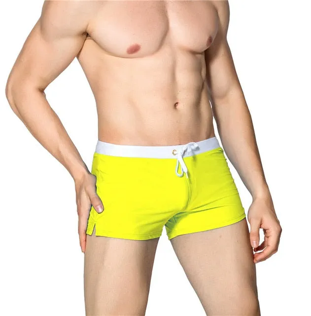 Summer Swimwear Men Breathable Men's Swimsuits Trunks Boxer Briefs Sunga SwimSuits Maillot De Bain Beach Shorts