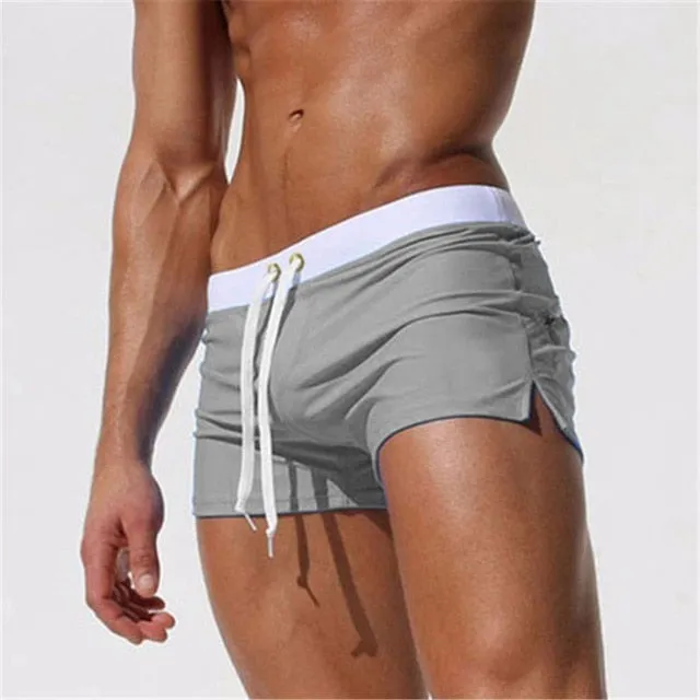 Summer Swimwear Men Breathable Men's Swimsuits Trunks Boxer Briefs Sunga SwimSuits Maillot De Bain Beach Shorts