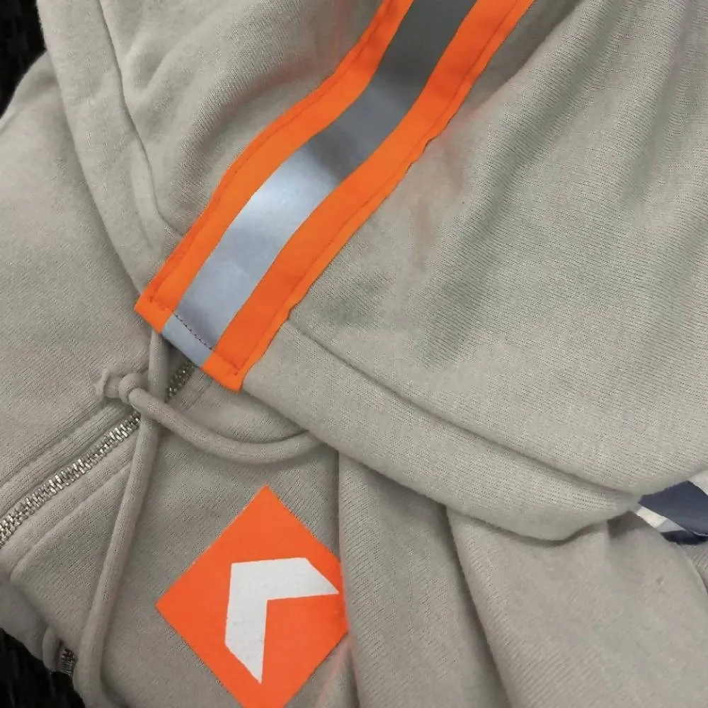 Sunrise Grey Unisex Zip Up Hoodie