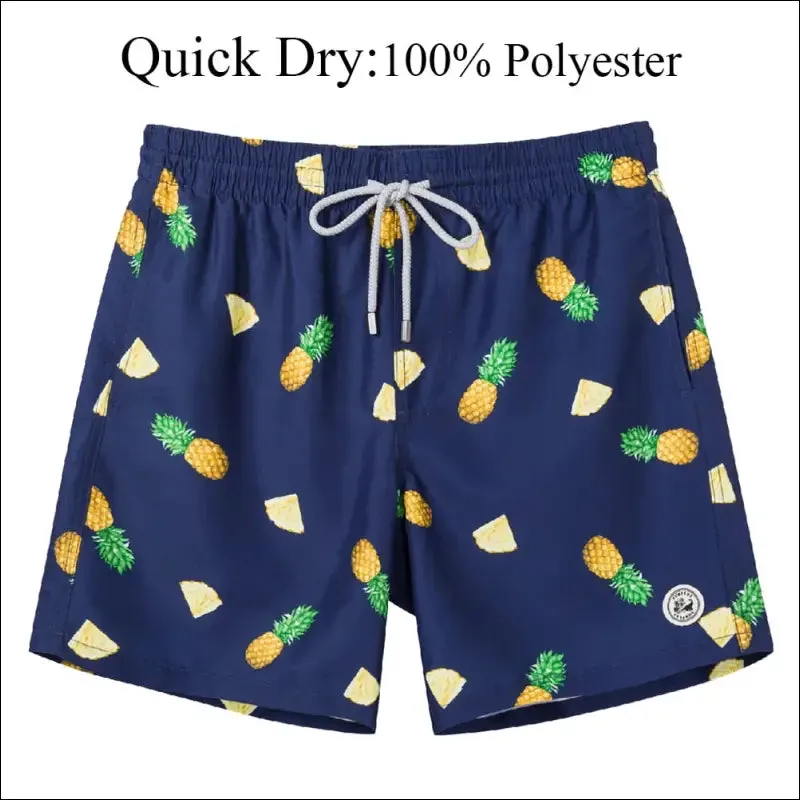 Surfcuz men's beach shorts boardshorts with mesh lining mens swimwear beachwear quick dry swim