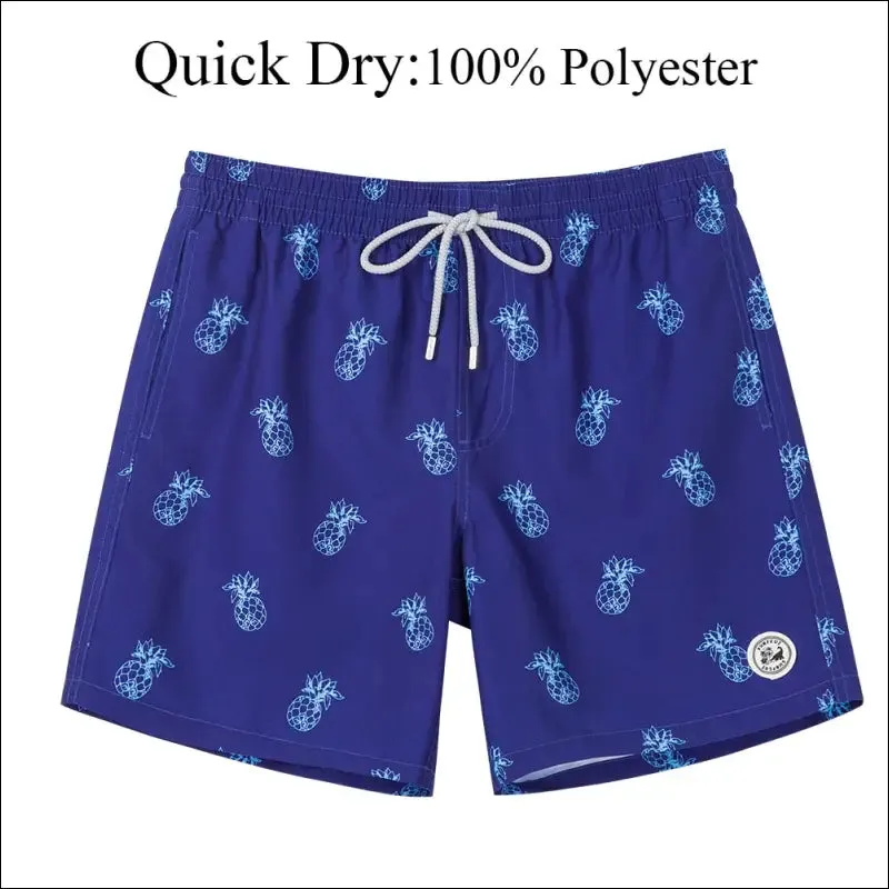 Surfcuz men's beach shorts boardshorts with mesh lining mens swimwear beachwear quick dry swim