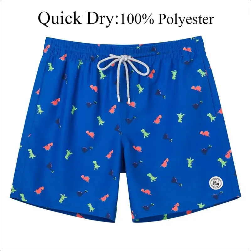 Surfcuz men's beach shorts boardshorts with mesh lining mens swimwear beachwear quick dry swim