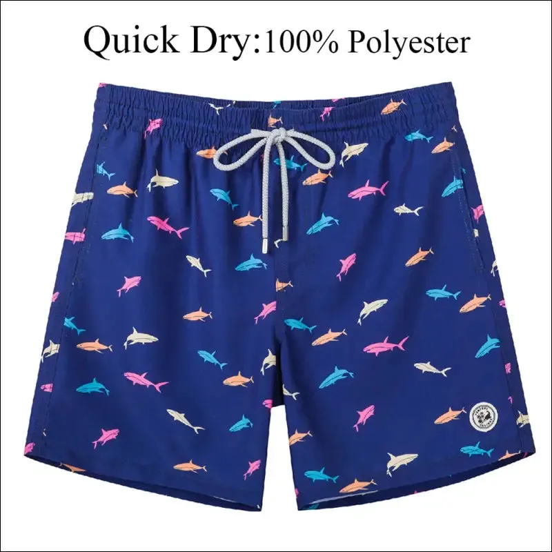 Surfcuz men's beach shorts boardshorts with mesh lining mens swimwear beachwear quick dry swim
