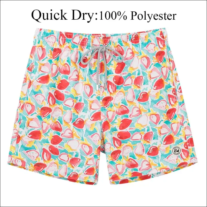 Surfcuz men's beach shorts boardshorts with mesh lining mens swimwear beachwear quick dry swim