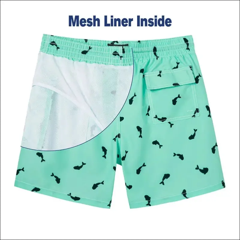 Surfcuz men's beach shorts boardshorts with mesh lining mens swimwear beachwear quick dry swim