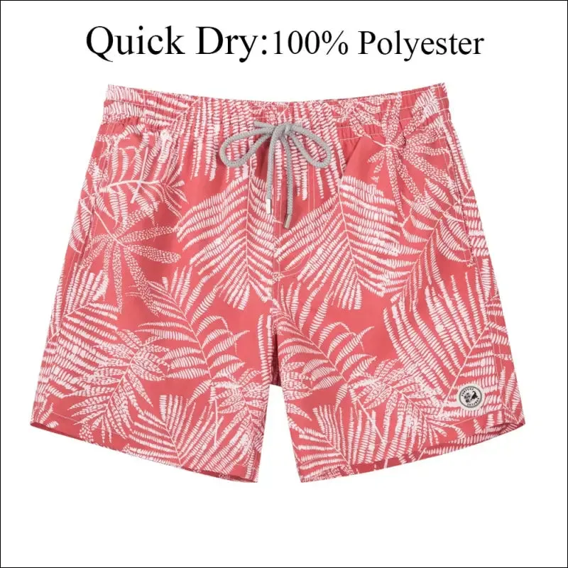 Surfcuz mens swim shorts quick dry beach board shorts with mesh lining 2022 new summer swim trunks