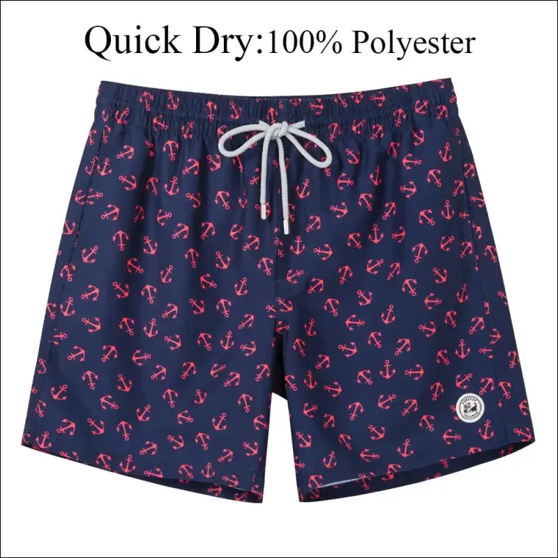 Surfcuz mens swim shorts quick dry beach board shorts with mesh lining 2022 new summer swim trunks