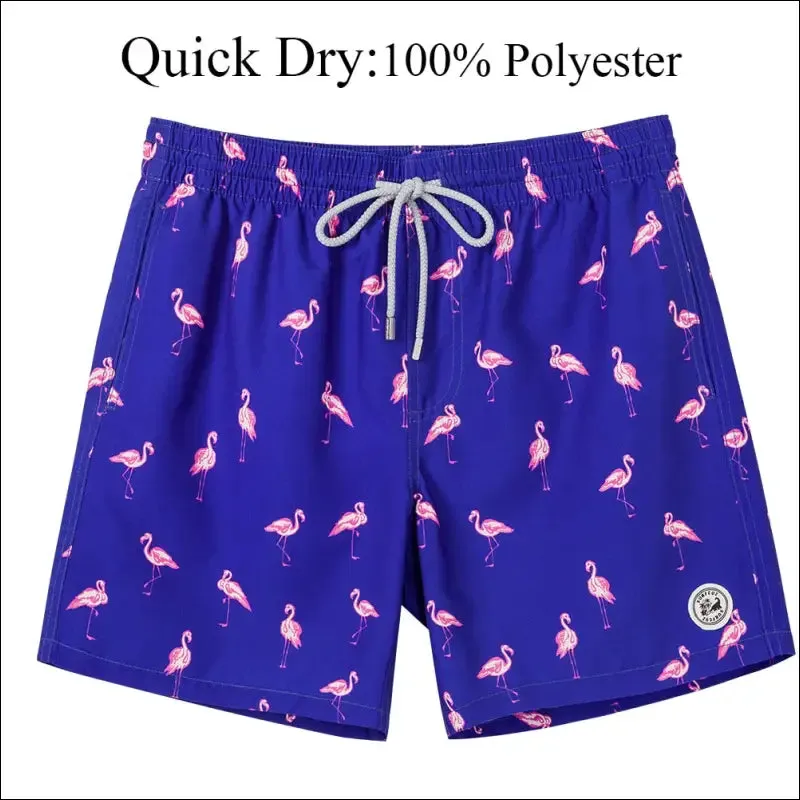 Surfcuz mens swim shorts quick dry beach board shorts with mesh lining 2022 new summer swim trunks
