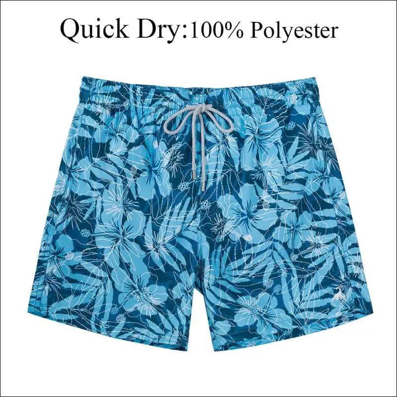 Surfcuz mens swim shorts quick dry beach board shorts with mesh lining 2022 new summer swim trunks