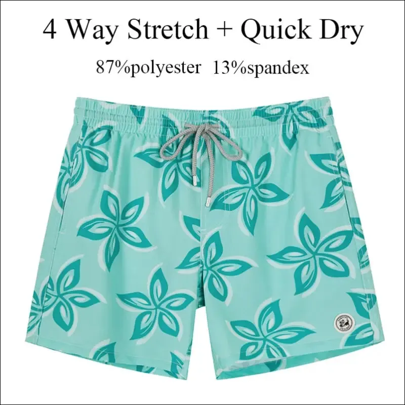 Surfcuz mens swim shorts quick dry beach board shorts with mesh lining 2022 new summer swim trunks