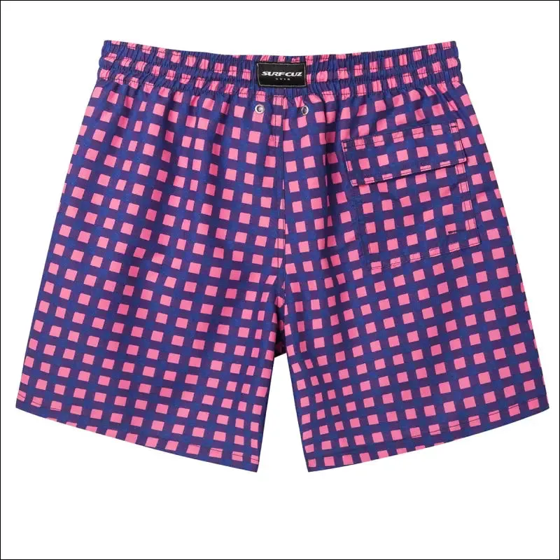 Surfcuz mens swim shorts quick dry beach board shorts with mesh lining 2022 new summer swim trunks
