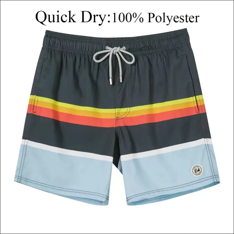 Surfcuz mens swim shorts quick dry beach board shorts with mesh lining 2022 new summer swim trunks