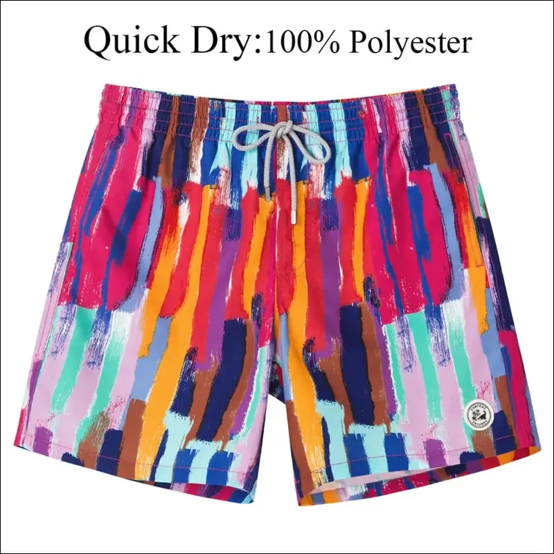 Surfcuz mens swim shorts quick dry beach board shorts with mesh lining 2022 new summer swim trunks
