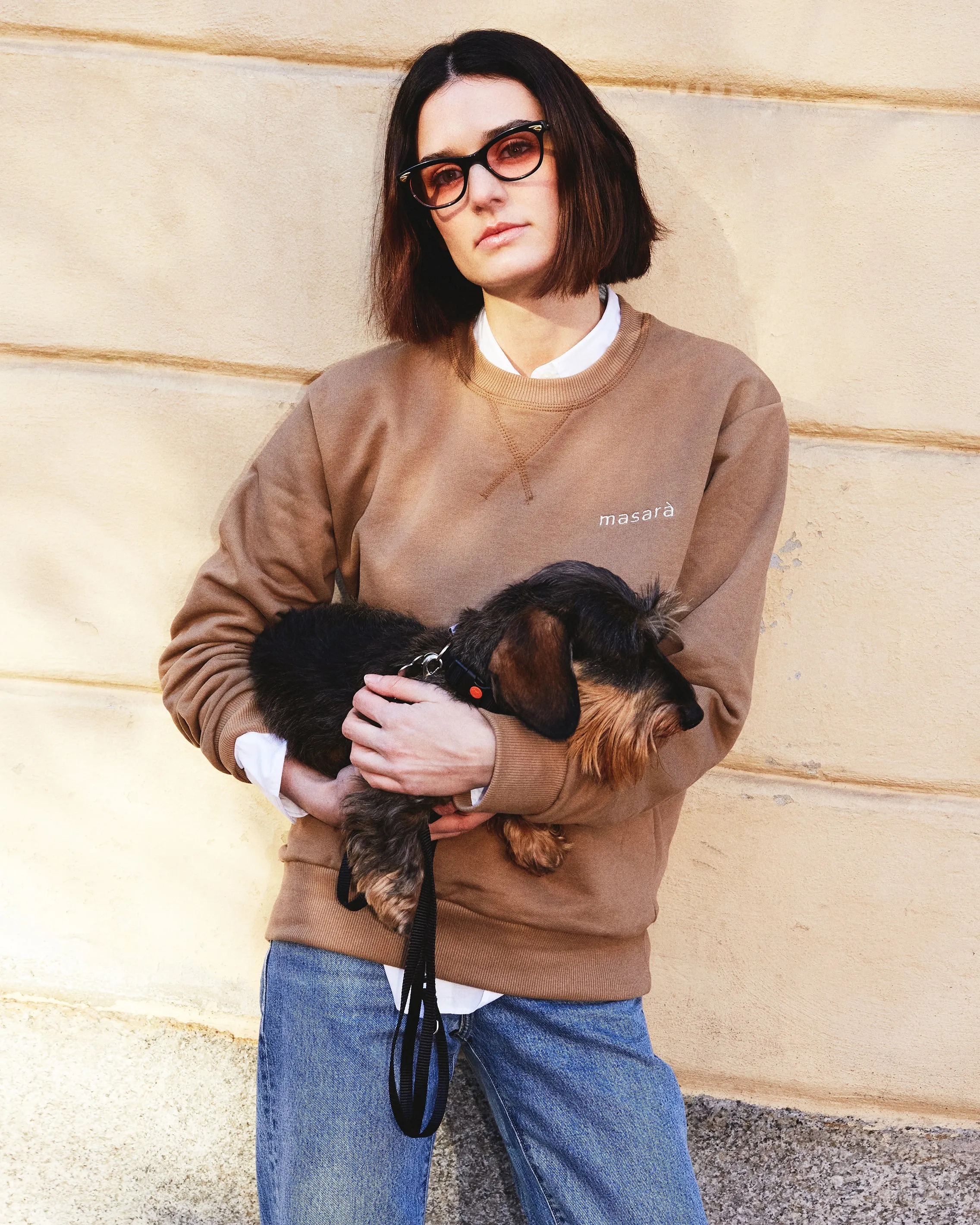 Sweatshirt Crewneck - Cacao/Cream