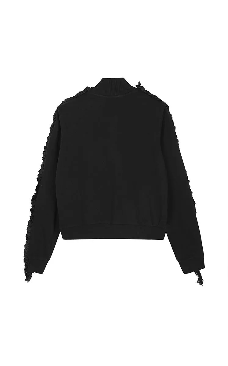 Sweatshirt / JNBY Splice Zip-Up Sweatshirt