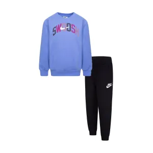 Swoosh Fleece Crew Set - Kids